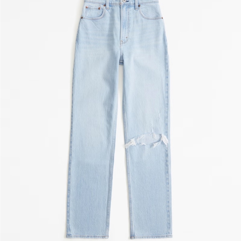 Abercrombie & Fitch Blue Straight Leg Jeans
